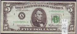 Foto Banknote USA: 5 Dollar
