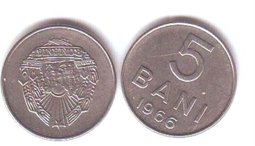 Foto Umlaufmünzen Osteuropa: 5 Bani Rumänien 1966